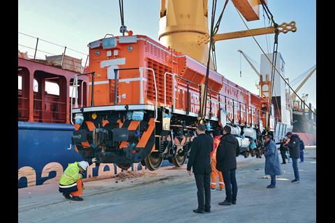 The locomotives were ordered in a 165m dinar contract signed in December 2016.
